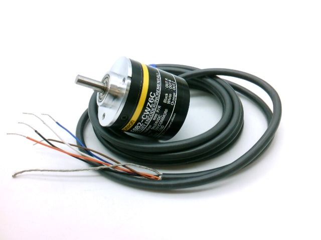 Omron / E6B2-CWZ6C / Incremental Rotary Encoder / 600 PPR / NPN Open Collector / 5–24 VDC / 40 mm Dia. / 2 m Cable