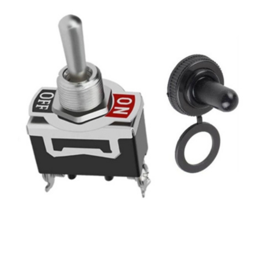 Mini Toggle Switch / E-TEN1021 / 2 Position / 2 Pin / ON-OFF AC / 250V 15A / Toggle Switch