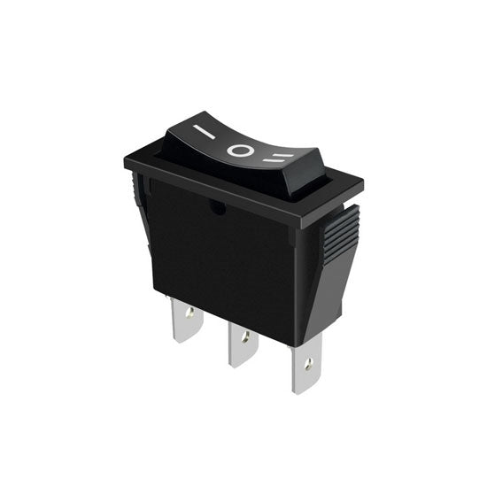 On Off On 3 Position Rocker Switch / KCD1 / 3 Pin / 10A 125V AC / 6A 250V AC