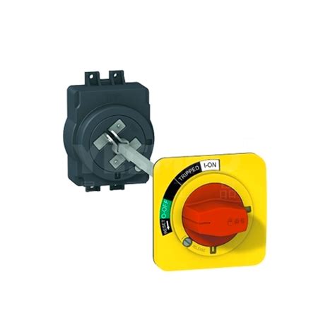Schneider / NSC100ROTEO / Rotary Handle Extension / Red-Yellow / IP55 / Padlockable / For NSC60–NSC100 MCCBs