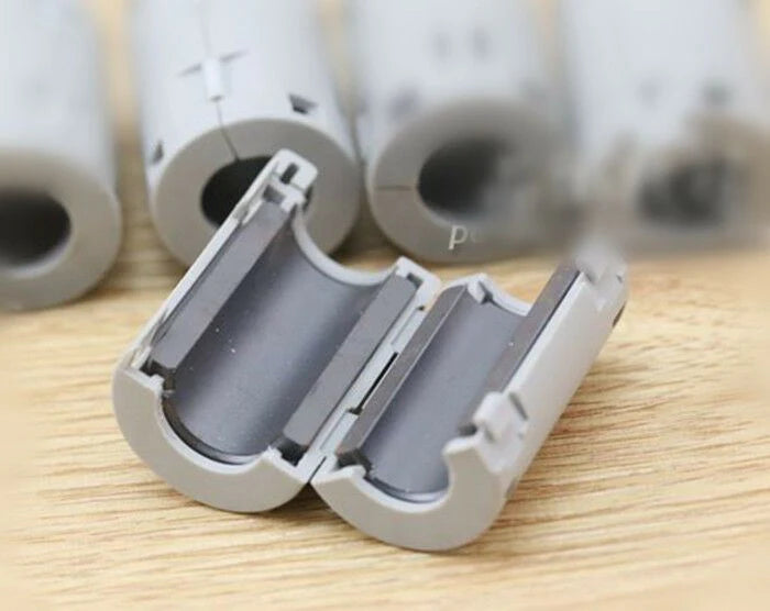 Ferrite Clips 9mm Ferrite Ring Clip | Snap-On EMI/RFI Noise Suppressor for Cables ...