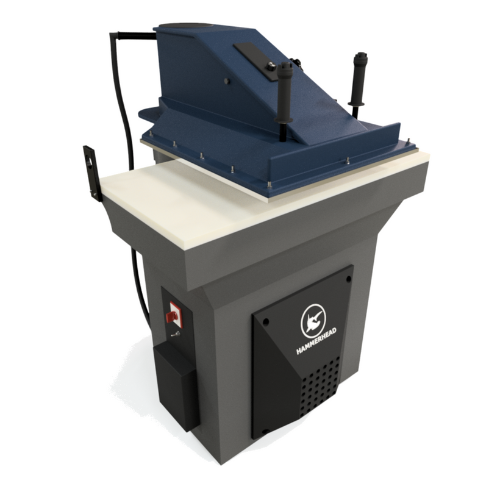 Hammerhead swing-arm clicker press
