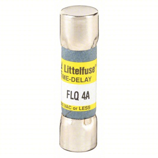 FLQ-4 LITTELFUSE FLQ Series, Midget, Time-Delay, 4 A, 500 V AC, 300 V DC, 13/32 in x 1 1/2 in