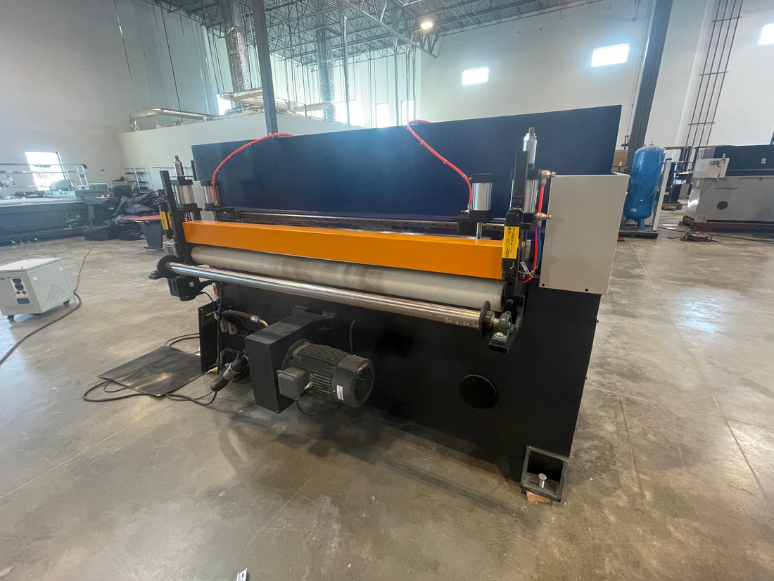 40% OFF FLOOR MODEL! NEW 50 Ton Full Beam Platen Press with Pinch Roller Automation Package