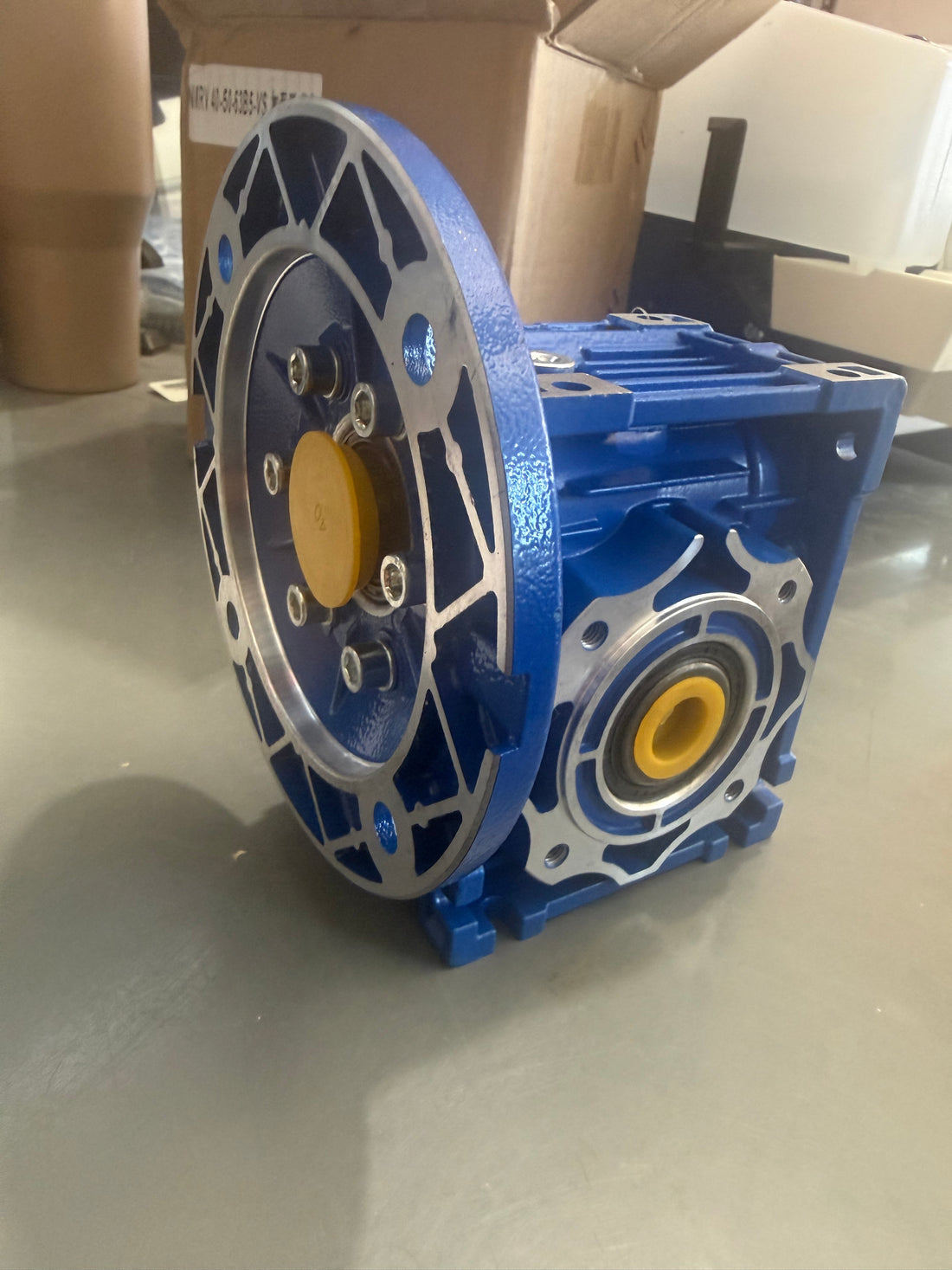 15:1 / Worm Gearbox / NMRVS40 / Worm Gear Speed Reducer / 14mm Input Shaft Diameter