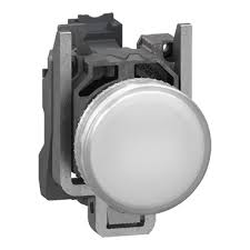 Schneider Electric XB4BVB1 DC24V Power Indicator Light (White)