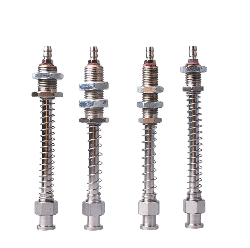 Vacuum Cup Leveler Stem | Spring-loaded | 8mm press-fit end-mount | 20mm-100mm stroke |