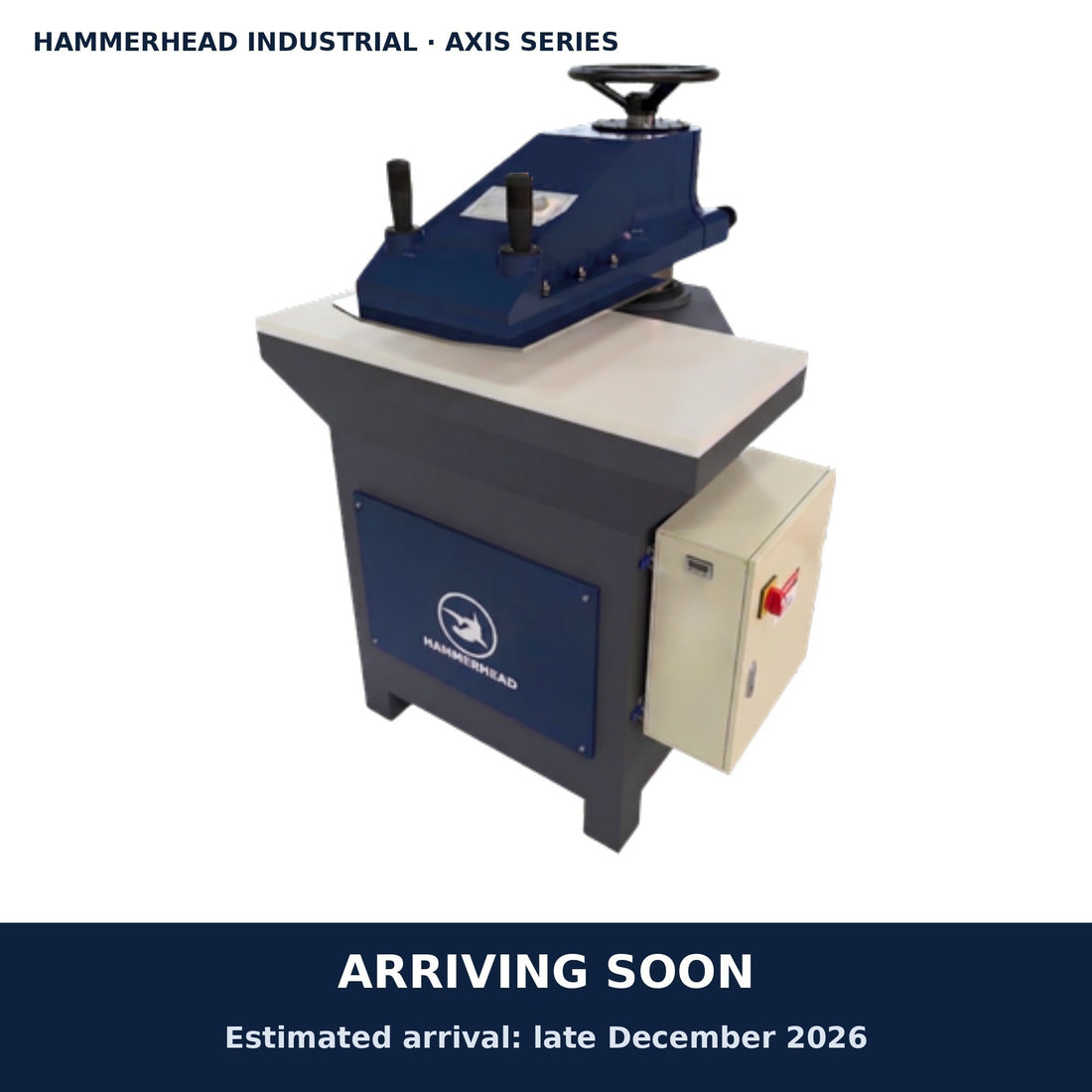 Hammerhead AX-15 swing arm clicker press, arriving soon, estimated arrival late December 2026