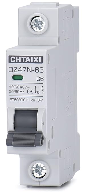 CHTAIXI / AC Miniature Circuit Breaker / 6 Amp rating at 120V/240V