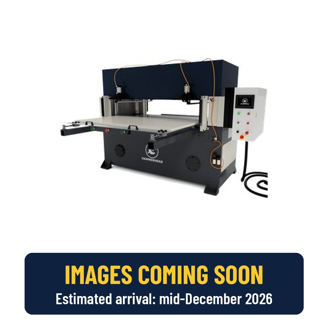 Edge Series 80 t full beam press with manual table – images coming soon, estimated arrival mid-December 2026