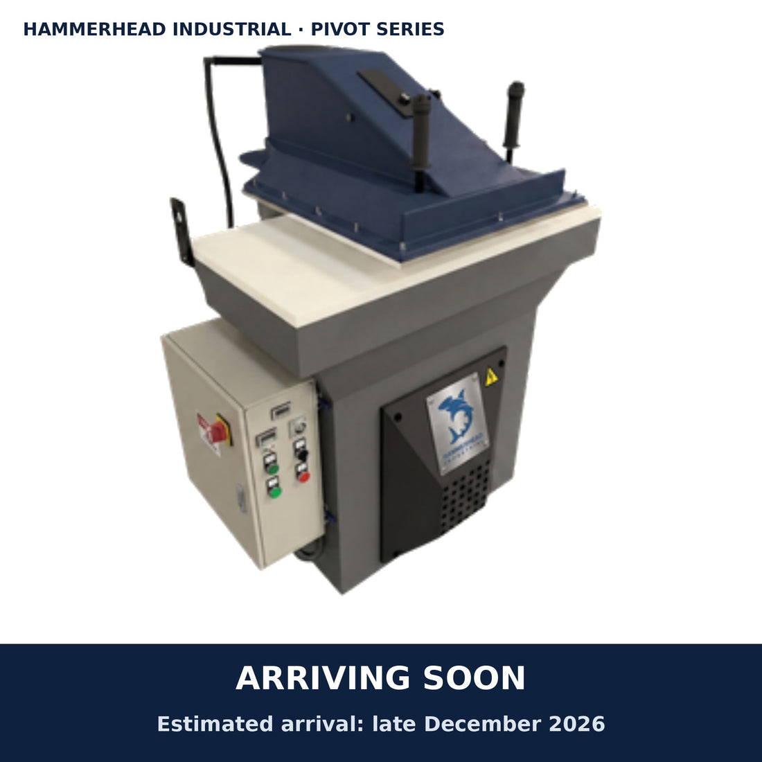 Hammerhead Pivot Series PT-30 swing arm clicker press, arriving soon, estimated arrival late December 2026
