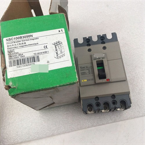 Schneider / NSC100B3050N / 3-Pole Molded Case Circuit Breaker / 50A / 690V AC / Thermal-Magnetic / LI Trip / 10kA @ 380V / Bolt-On