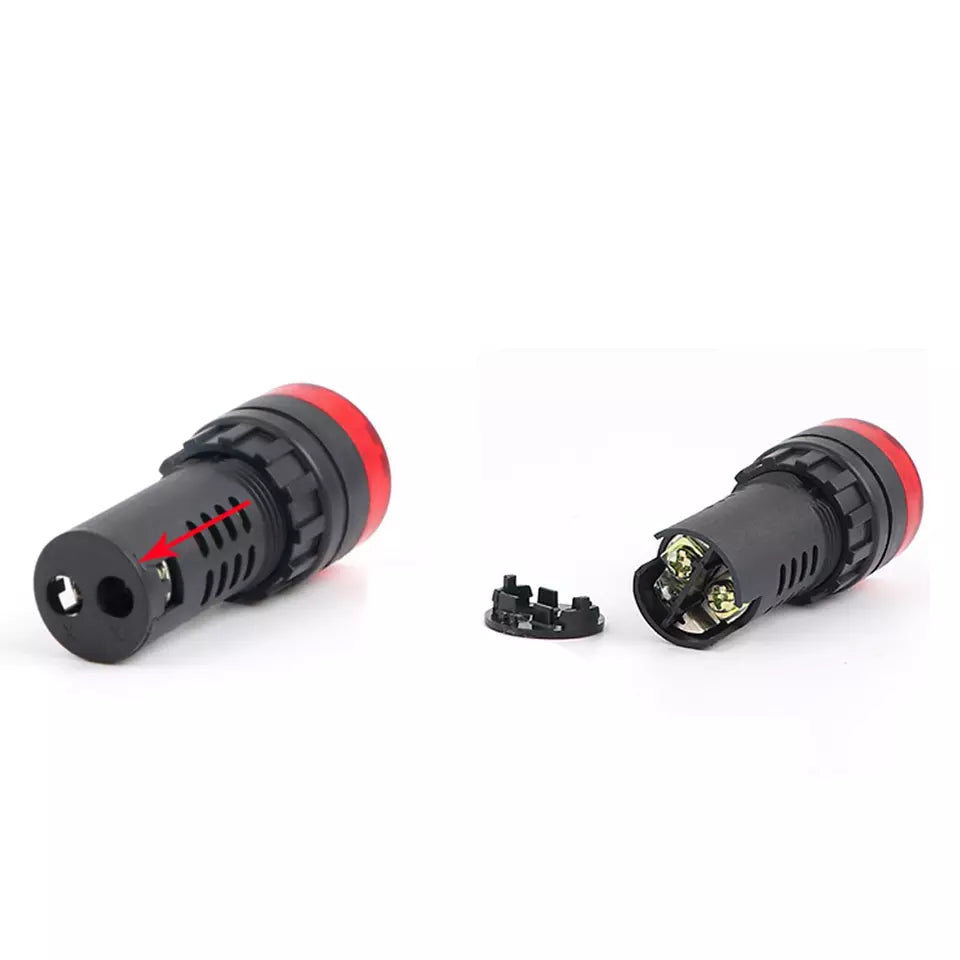 Buzzer And Led Module Red Buzzer with LED Indicator Light / AD16-22SM / AC 220V / 20mA / 22m ...